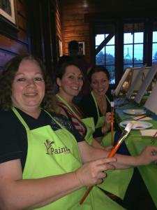 Mom, Me and My sister Jen Paint Nite 7.15.14
